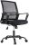 Smugdesk Ergonomic Mid Back Breathable Mesh Swivel Desk Chair with Adjustable Height and Lumbar Support Armrest for Home, Office, and Study, Black